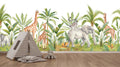 Tropical Safari Animals Wallpaper Mural WM535808747 for Kids Room