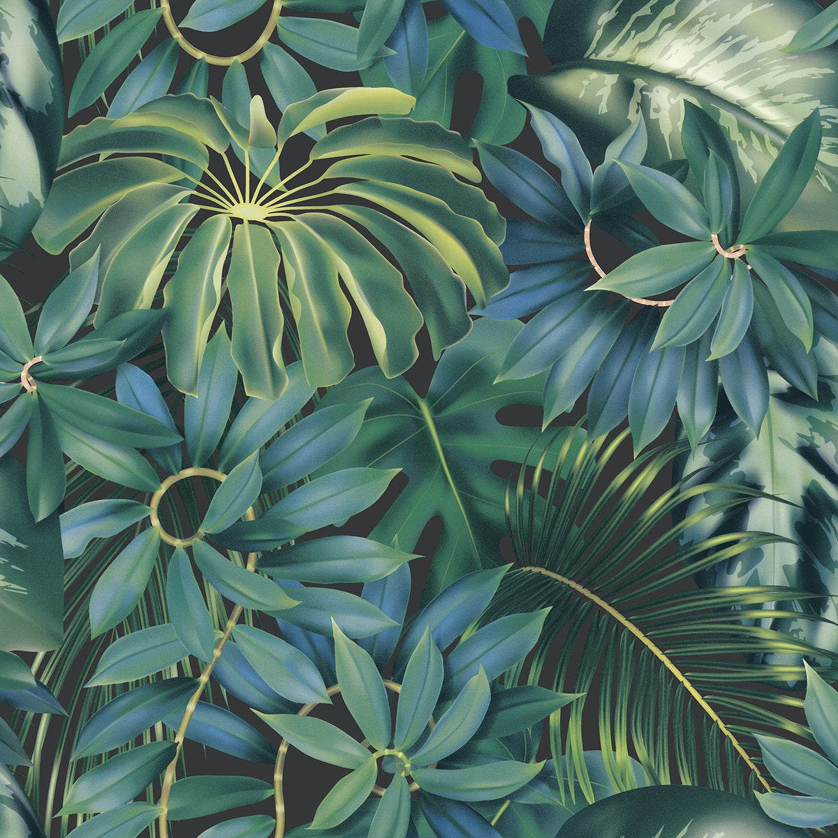 Elegant Tropical Leaves Wallpaper - 11462