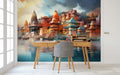 Varanasi River Sunset Wallpaper Mural WM628913185 for Study Area