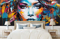 Vibrant Graffiti Art Wallpaper Mural WM846669427 for Bedroom
