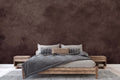 Vintage Brown Texture Wallpaper Mural WM293941515 for Bedroom