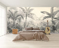 Vintage Tropical Forest Wallpaper Mural WM889418252 for Bedroom
