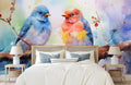 Watercolor Birds Wallpaper Mural WM755503129 for Bedroom