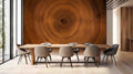 Wood Grain Texture Wall Mural for Dining Room
