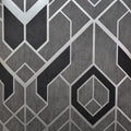 Metallic Geometry Wallpaper – Silver/ Grey / Black - 11019