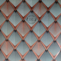 3D Geometry Grey and Copper Wallpaper - 11092