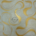 Beige and Gold Ribbon Wallpaper - 11099