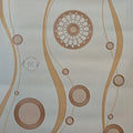 Vertical Waves Geometry Wallpaper - Light Brown / Beige - 11110
