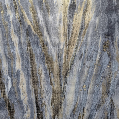 Marble Wallpaper - Grey / Gold - 11033