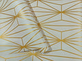 Premium Quality Metallic Gold Geometry Wallpaper