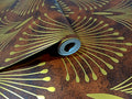 Diya Designer Metallic Wallpaper – Brown / Gold - 11399