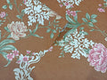 Damask and Floral Wallpaper – Cocoa / Pink / Green