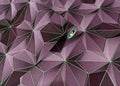 Modern 3D Geometric Purple Wallpaper - 11262