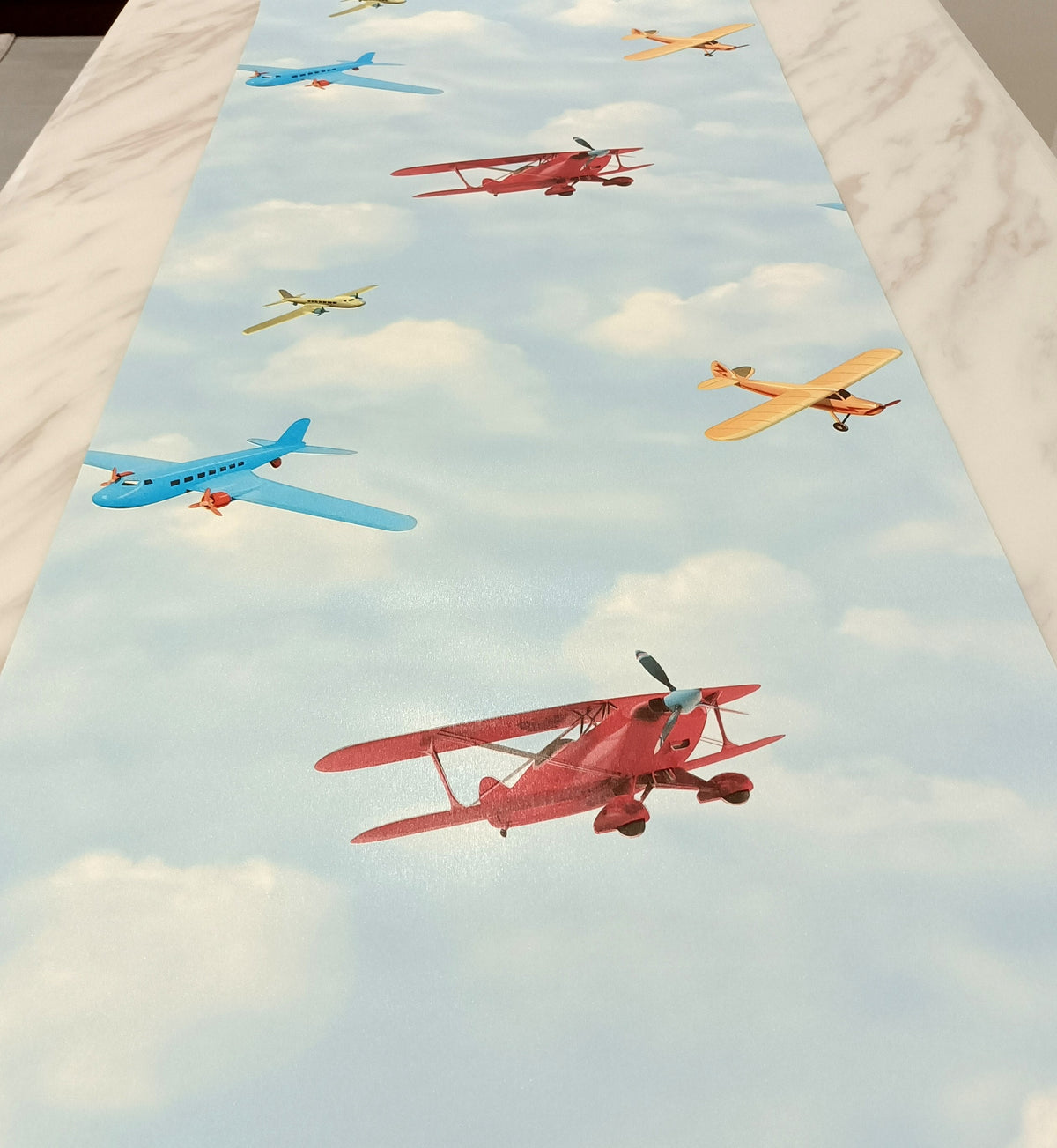 Kids Room Wallpaper - Planes in Sky