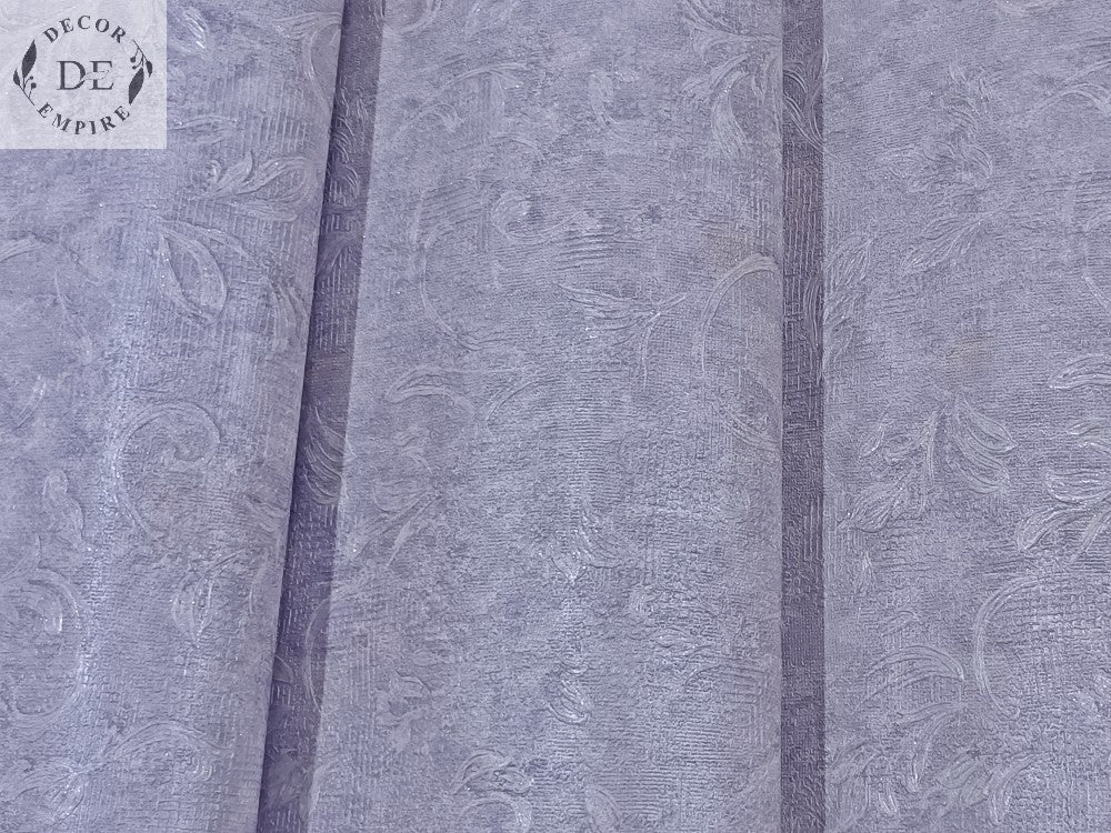 Floral Textured Wallpaper - Light Purple - 11354