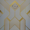 Modern Beige and Gold Geometry Wallpaper - 11151