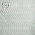 White and Silver Waves Embossed Wallpaper - 11143